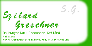 szilard greschner business card
